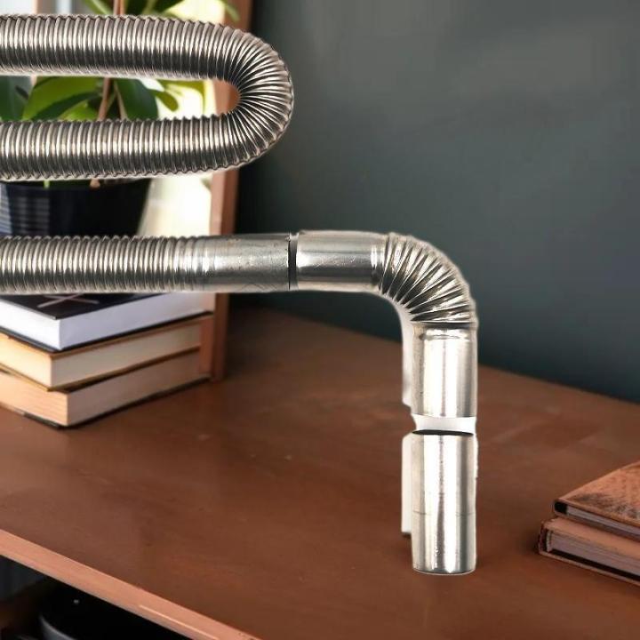 NEW%2060-300cm%20Air%20Parking%20Heater%20Stainless%20Steel%20Exhaust%20Pipe%20Tube%20Gas%20Vent%20Hose%20With%20Hose%20Clamp%20For%20Car%20Heater%20-%20Image%205