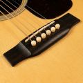 Miwayer Unbleached Bone String Nails 6pcs Bridge Pins for 6 & 12 String Acoustic Guitar Fixed Nails Reliable Replacement Parts. 
