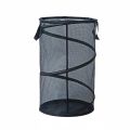 Pop Up Hamper for Laundry Mesh Collapsible Laundry Basket | Large Clothes Hamper - Black/White. 