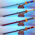 240+Pcs Japanese Anime Building Blocks Blade Knife Diamond Samurai Sword Katana Butterfly Nichirin Brick Toys For Children Adult. 