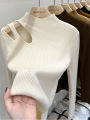 Turtleneck Knitted Women Sweater Ribbed Pullovers Autumn Winter Basic Women Sweaters Fit Soft Warm Tops.