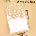 25/50/100pcs Daisy Candy Bags Transparent Flower Cookie Packaging Bag for Wedding Birthday Party DIY Gifts Wrapping Supplies.