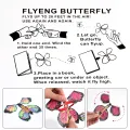 1-30PCS Random Magic Flying Butterfly in The Book Rubber Band Wind Up Toy Internet Celebrity Butterfly Simulation Party Gift. 