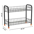 Foldable Metal Rack Organizer for Kitchen Spices / Bathroom/ Office. 