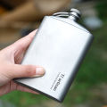 Tiartisan Titanium 260ml Alcohol Flask Outdoor Camping Ultralight Portable Whiskey Wine Bottle  With Funnel. 