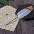 1 Pieces Stationery Cute Feather Ballpoint Pen Pretty Personality Styling. 