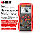 ANENG M118A Digital Mini Multimeter Tester Auto Mmultimetro True Rms Tranistor Meter with NCV Data Hold 6000counts Flashlight. 