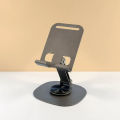 Foldable Universal Metal Phone Desk Stand Rotatable for Live Broadcasts And Lazy Height Adjustment Tablet Support. 