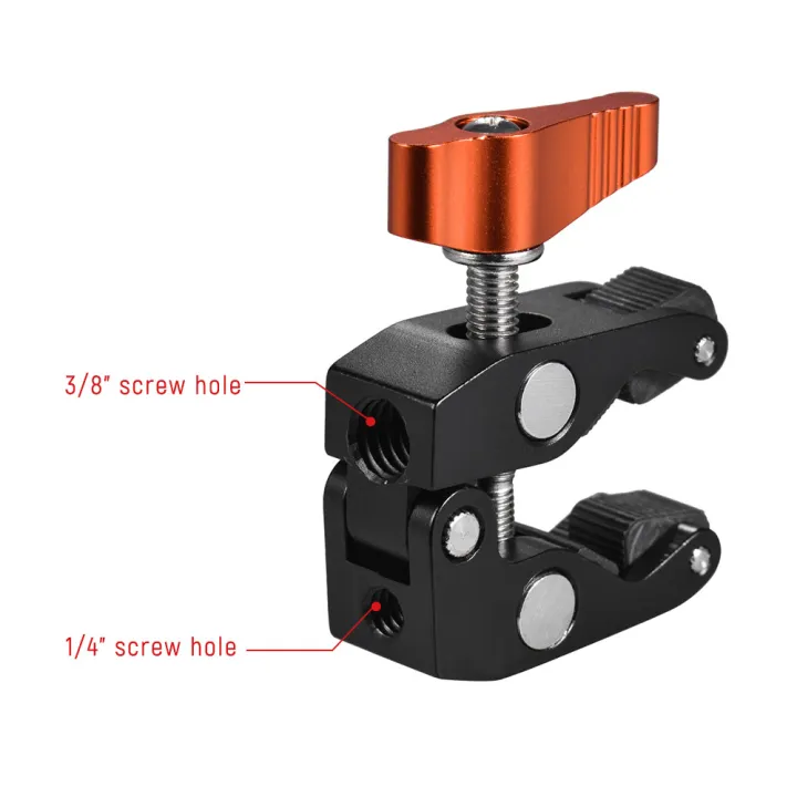Andoer%20Crab%20Pliers%20Clip%20Super%20Clamp%20with%201/4%20inch%20&%203/8%20Inch%20Screw%20Hole%20Metal%20Material%20Super%20Clamp%20with%20Non-slip%20Rubbers%20-%20Image%203