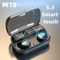 M10 EARBUDS - WIRELESS EARBUDS - BLUETOOTH 5.3 - NOISE REDUCTION. 