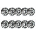 10pcs Ball Bearing 5x16x5mm 625ZZ Miniature Ball Bearing Deep Groove Silent Small Bearing Carbon Steel for Skateboard Scooter. 