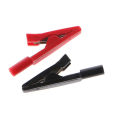 2Pcs Insulated Alligator Clip 2mm Battery Test Clip Banana Female Adapter Meter Test Multimeter Pen Cable Probes Crocodile Clip. 