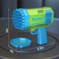 40 hole handheld fully automatic space light bubble machine, electric children's toy without battery and bubble water. 