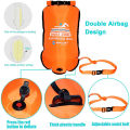 20L Waterproof Inflatable Swimming Dry Bag With Phone Pouch Open Buoy Tow Float Double Air Bags With Waist Belt Water Sport. 