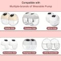 6PCS Duckbill Valve & Silicone Diaphragm Compatible with Eufy S1 Pro/S1/E10, NCVI/Zooawa/Nuliie S32 Breast Pump Accessories.