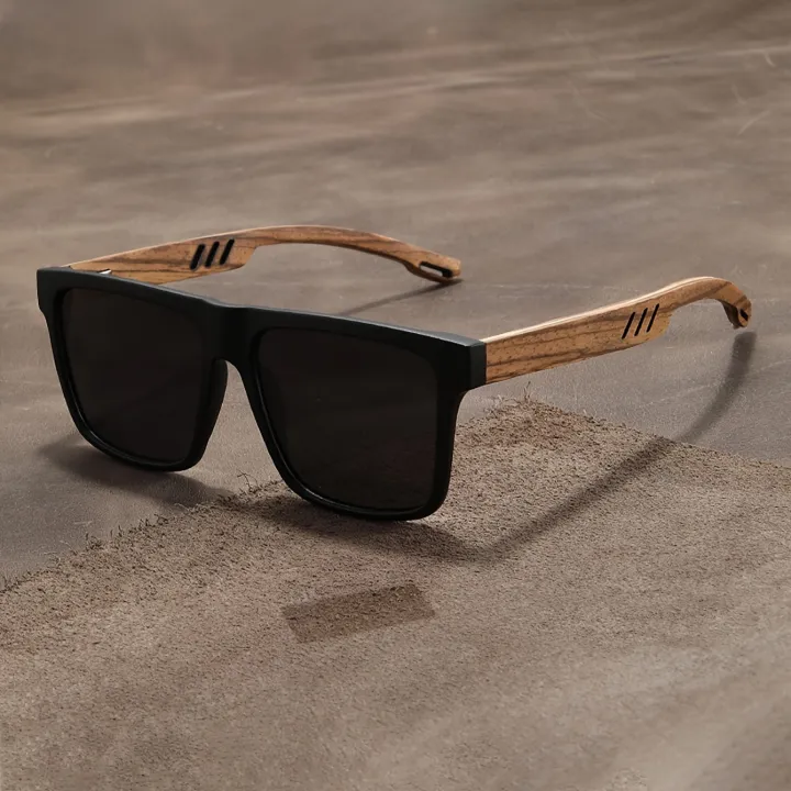 New%20Square%20Casual%20Sunglasses%20Wood%20Grain%20Spring%20Hinges%20UV400%20Protection%20Unisex%20Outdoor%20Daily%20Eyewear%20-%20Image%202