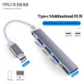4Port Type c or USB Hub Splitter Multiport HUB USB 3.1 Hub High Speed 5Gbps 4 USB 3.0 2.0 Ports Aluminium Aase Smart USB Hub. 