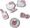 Creative Kawaii Hello Kittys Pink Shoe Charms Casual Cute Kitty Shoe Accessories Decration Crocs DIY Sandals for Kids Gifts. 