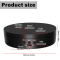 Electric Turntable 360° Rotation Noiseless Max Load 4KG Multifunctional Rotating Display Stands Rotating Table Jewelry Stand. 