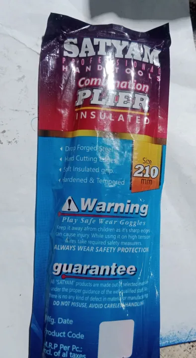 Satyam%20Pilas%208"%20Combination%20Plier%20with%20Joint%20Cutter%20CRV%20210mm%20-%20Image%202