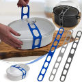 54cm Reusable Lid Strap Silicone Elastic Band Universal Pot Lid Holder for Lunch Box Strap Elastic Band Outdoor Tableware Tool.