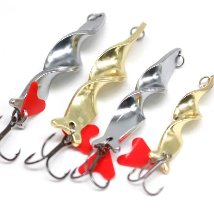 BRAVMACK%201PC%20Trolling%20Spinning%20Spiral%20Long%20Cast%20Spoons%20Fishing%20Lure%20Spinner%20%20%20Screw%20Rotation%20Metal%20Jigbait%20Red%20Hear%20Sequins%20-%20Image%204