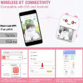 Cute HD Photo Printer Mini Drucker Thermal Adhesive Label Portable Makeid Inkless Bluetooth Multi-function Miniprint for Sticker. 
