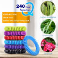 Waterproof DEET Free Citronella Mosquito Wristband Bracelets 10 Pack with 6 Patches for Kids Adults Outdoor and Indoor. 