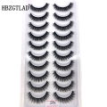 HBZGTLAD New 10 Pairs 3D Faux Mink Lashes Natural False Eyelashes Dramatic Fluffy Fake Lashes Makeup Eyelash Extension Eyelashes. 