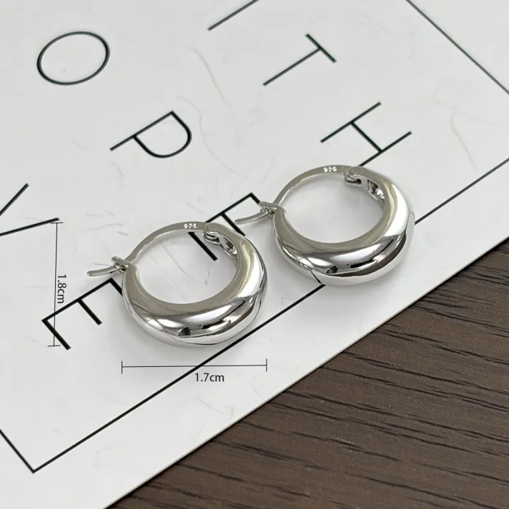 925%20Sterling%20Silver%20plated%20Chunky%20Hoop%20Earrings%20for%20Women%20Geometric%20Circle%20Punk%20Ear%20Jewelry%20Party%20%202021%20New%20Dropshipping%20-%20Image%207