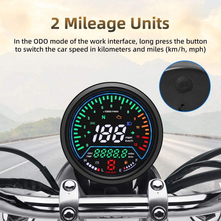 Motorcycle%20Instrument%20Universal%20Speedometer%20Digital%20Dashboard%20Meters%200~12000R/Min%20Tachometer%20with%20Gear%20Fuel%20Level%20Voltage%20Meter%20-%20Image%204