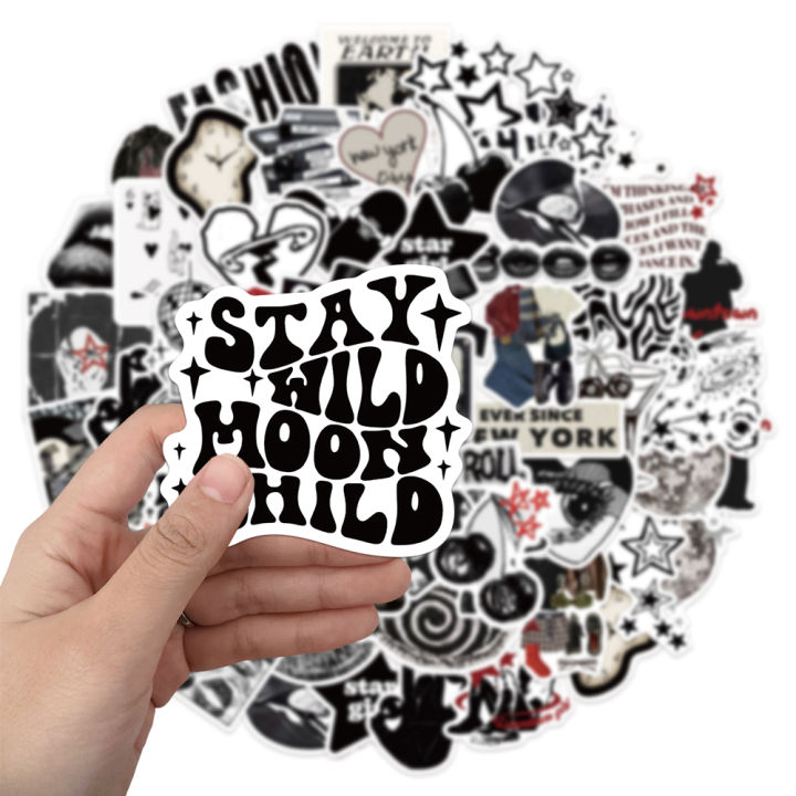 50PCS%20Creative%20Black%20Y2K%20Creative%20Stickers%20Premium%20Phone%20Cases%20Laptop%20Water%20Cups%20Refrigerator%20Desktop%20Waterproof%20Stickers%20-%20Image%202