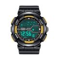 Men's Digital Sports Multifunction Watch Outdoor LED Stopwatch Electronic Waterproof Watches Wrist Watch with LED Back Light. 