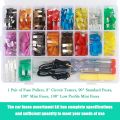 306PCS Car Fuses Assortment Kit Mixed Vehicle Blade Fuses Standard & Mini & Low Profile Mini Fuse. 