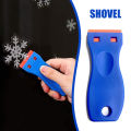 Reusable Plastic Razor Scraper for Removing Car Labels Stickers Glue Decals on Glass Windows No Scratches. 