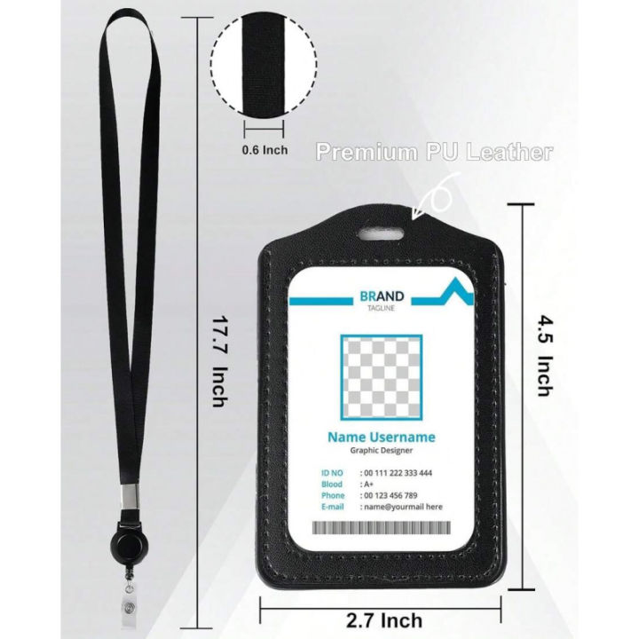 Lanyards%20For%20Id%20Badges%20Black%20Lanyards%20For%20Cruise%20Ship%20Cards%20Lanyard%20With%20Leather%20Id%20Holder%20(2Pcs)%20-%20Image%202