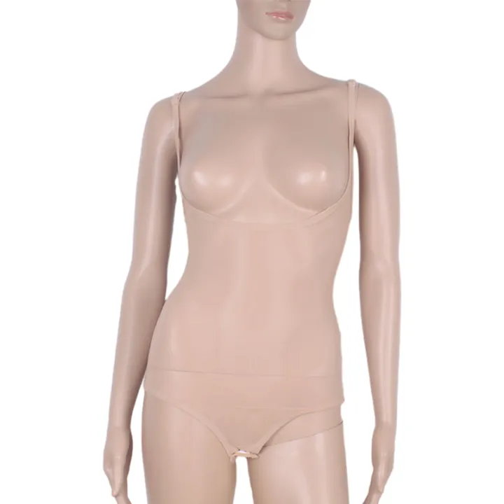 2024%20Belly%20Dance%20Top%20Women's%20Sheer%20Mesh%20Bodysuit%20Halter%20Bottom%20Bodice%20Top%20Training%20Vest%20One%20Piece%20Sleeveless%20Open%20Chest%20Jumpsuit%20-%20Image%202