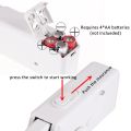 Portable Mini Sewing Machines Needlework Cordless Hand-Held Clothes Useful Portable Sewing Machines Handwork Tools Accessories. 