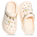 Children's flower shoes clogs non-slip girls outdoor leisure garden shoes teenagers one-step beach shoes 3057 step 1390.