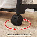 Stainless steel double bar clothes rack, 2 bar clothes drying rack with wheels easy to move. 