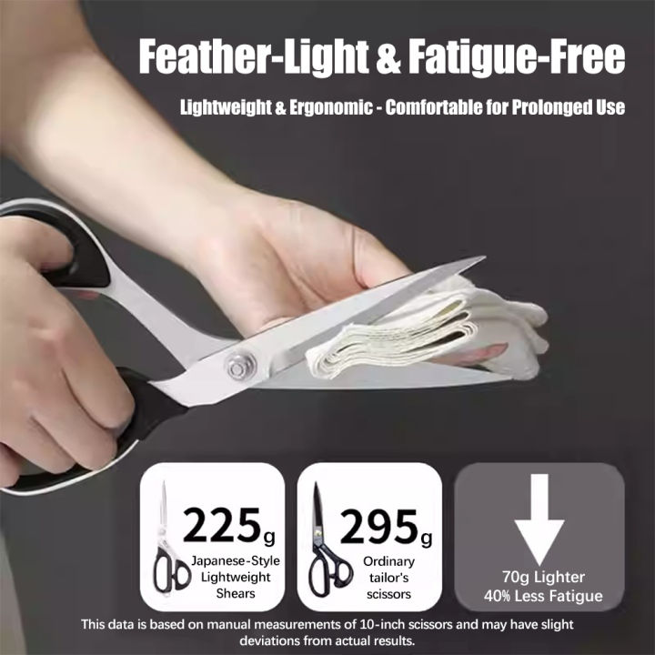 PIN%20Lightweight%20Heavy%20Duty%20Tailor%20Scissors%208"10"12",%20Premium%20%20Knife%20Edge%20Fabric%20Shears%20for%20Clothes,%20Leather%20&%20Office%20-%20Image%202