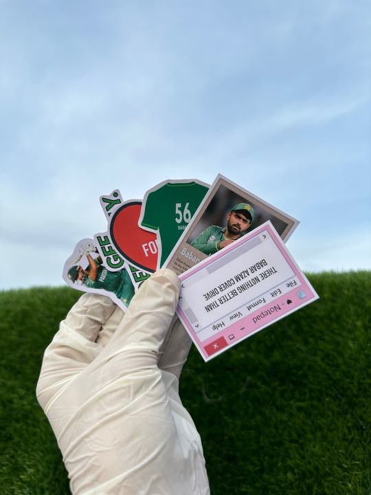 Babar Azam Aesthetic Cut Out Stickers