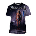 Megadeth Fan 3D Print Sport Quick-dry Breathable Men Tshirt Casual Rock Band Street Punk Hip-hop Short-sleeve Top Clothes Summer.