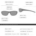 KDEAM Medium Size Outdoor Hiking Sunglasses Polarized Men's Camping Fishing Sun Glasses Unisex TR90 With Box. 
