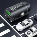 100W Car Charger Type USB C Dual Port Fast Charging For iPhone    Pull Ring Socket Cigarette  Charger. 
