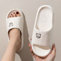 Printting Cute Bear Women Slippers Summer Indoor Soft Cartoon Sandals Bathroom Anti-slip Outdoor Comfy Men Leisure Shoes Couple.