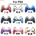 1set Soft Silicone Gel Rubber Cover Case For Playstation 5 PS5 Controller Protection Skin Anti-slip For Sony PS 5 Gamepad case. 