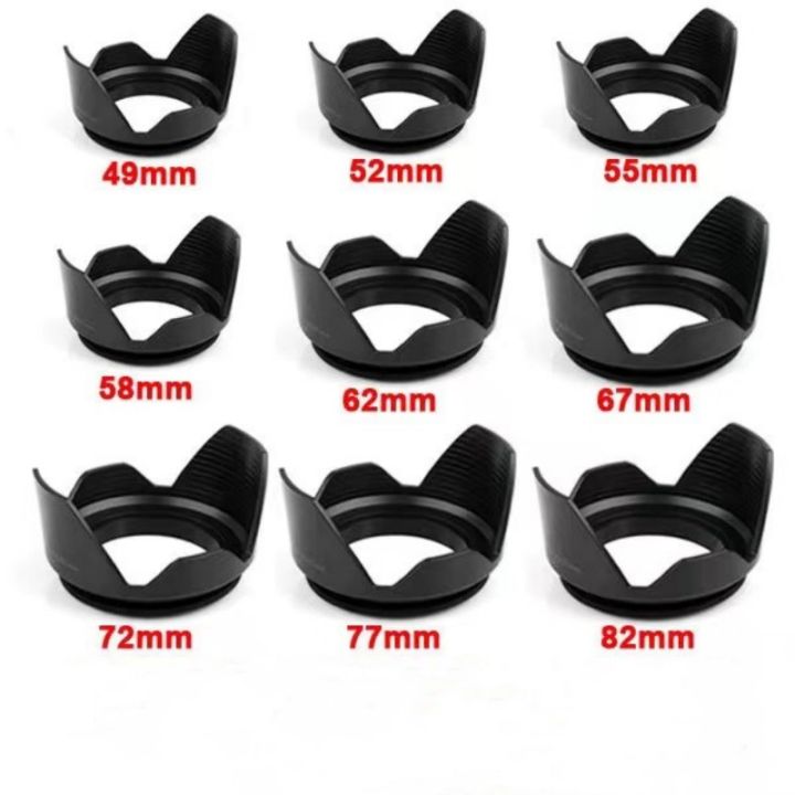 Lens Hood 49mm 52mm 55mm 58mm 62mm 67mm 72mm 77mm Screwed Flower Petal LENS HOOD for canon nikon Sony camera lens