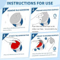 6pcs VHB Adhesive Sticky Pads for Dash Cam Double Sided Sticky Tape for Car Phone Holder Windshield Dashboard  Camera Holders. 