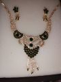 Stylish green cut stone jewelry set for weddings/ Eid imported from UAE. 